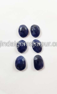 Blue Sapphire Rose Cut Slices